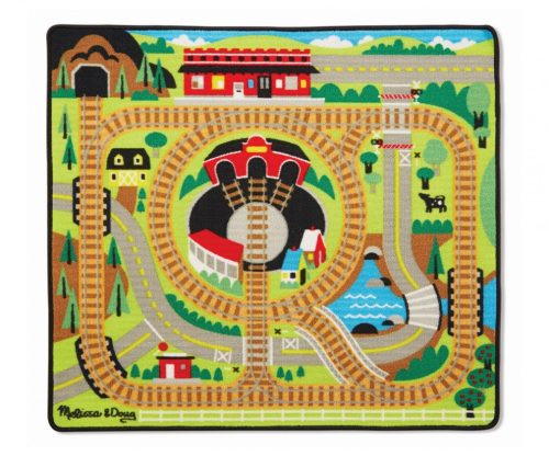 Melissa & Doug Játszószőnyeg 100x90 cm, vonat