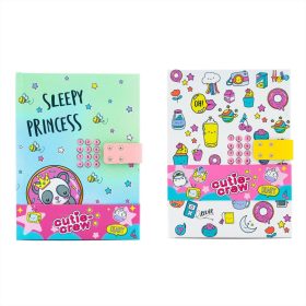   Canenco Cutie Crew napló titkos kódzárral, A5 méret, 48 oldalas - többféle