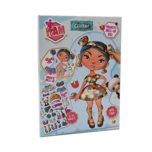 Canenco I am Mágneses öltőztethető baba - Glitter