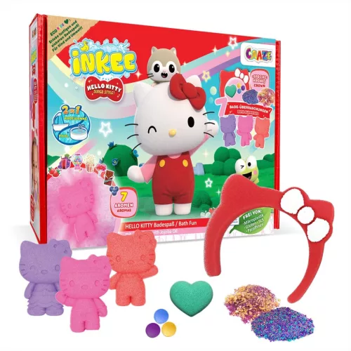 Craze Inkee Vegán fürdő nagy szett - Hello Kitty