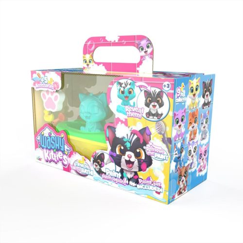 Washy Friends Color Reveal Pancsoló cicusok káddal és 5 kiegészítővel - Cirmi