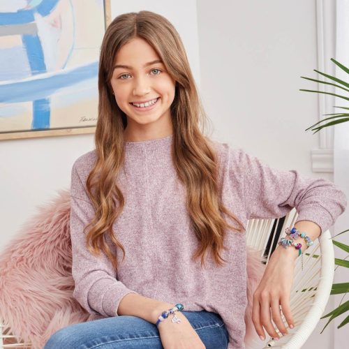 Make It Real Kristály medál karkötők, tiszta kék