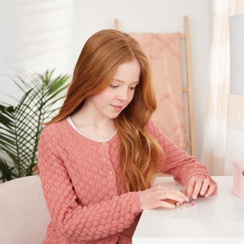 Make It Real Kristály medál karkötők, mind pink