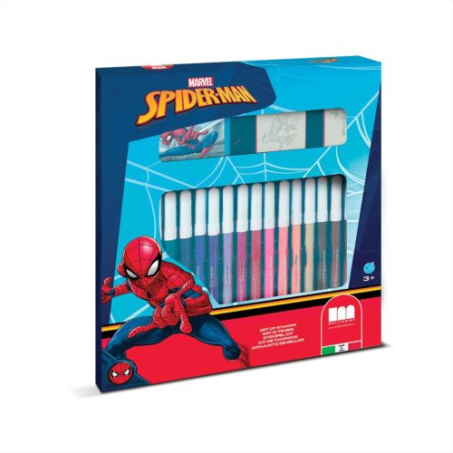 Pókember nyomda készlet filccel, 18 db-os