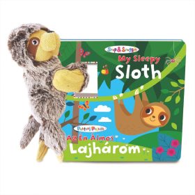   Snap & Snuggle Pattanj pajtás plüss barát képeskönyvvel - az én álmos lajhárom