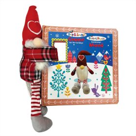   Snap & Snuggle Pattanj pajtás plüss barát képeskönyvvel - karácsonyi manó