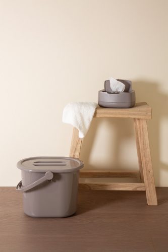 Pelenkatartó vödör fedéllel Bébé-Jou Chalk Brown