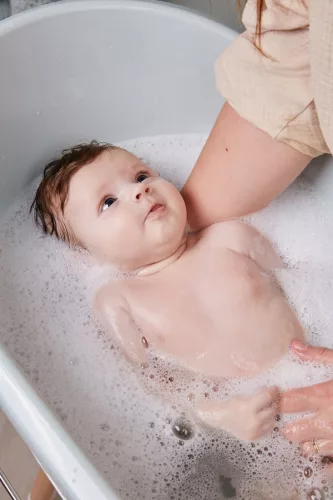 Bébé-jou Sense 7 részes fürdető szett textil kosárral -  Celestial Blue