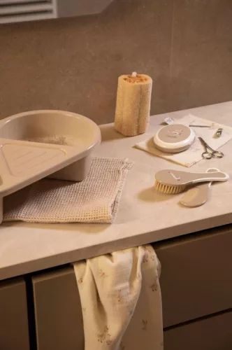 Bébé-Jou Hajkefe és fésű természetes sörtével - Soft Spring