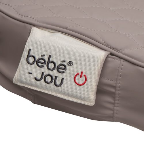 Fűtött steppelt pelenkázólap Quilted Waves hullámok, Chalk Brown