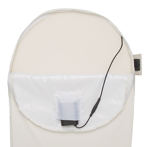 Fűtött steppelt pelenkázólap Quilted Waves hullámok, Chalk Brown