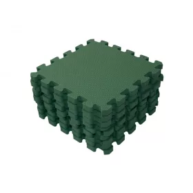   BabyDan Puzzle habszivacs játszószőnyeg 90x90 cm - Dark Green