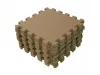 BabyDan Puzzle habszivacs játszószőnyeg 90x90 cm - Brown