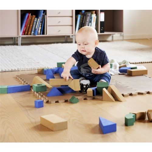 Baby Dan Puzzle habszivacs játszószőnyeg 90x90 cm - Brown 