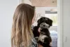 DogSpace Lassie nyomás rögzítő kapu rács kutyáknak 73-80cm - fehér