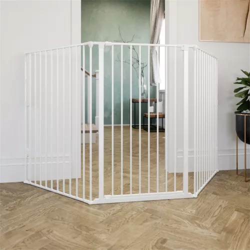 DogSpace Rocky L extra magas (105cm) kutya térkorlát - fehér