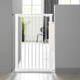   DogSpace Bonie extra magas kutya korlát 105 cm fém - fehér