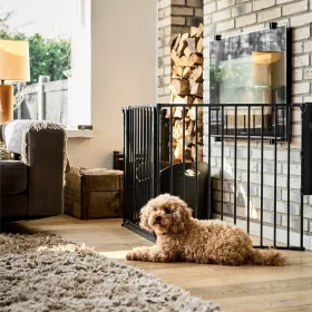 DogSpace Max L kutyatér korlát fém - fekete