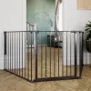DogSpace Max L kutyatér korlát fém - fekete