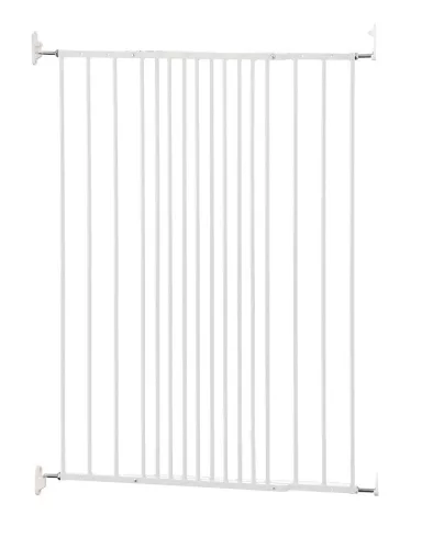 DogSpace Charlie extra magas kapu 62-107cm csavarozható - fehér fém