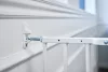 DogSpace Charlie extra magas kapu 62-107cm csavarozható - fehér fém