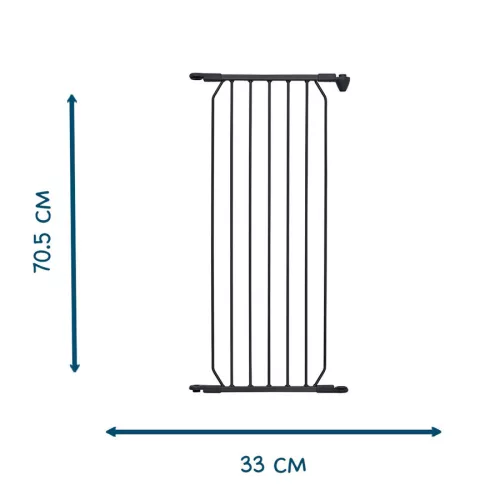 BabyDan Toldalék 33 cm CombiFit/ Carl - fekete