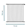 BabyDan Toldalék 72 cm CombiFit/ Carl - fekete