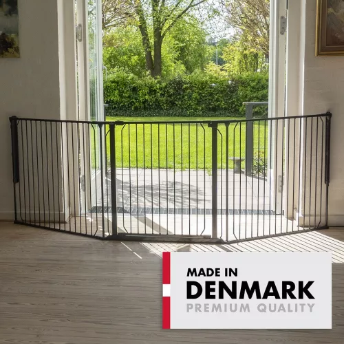 BabyDan Univerzális térkorlát Carl X Wide - fekete