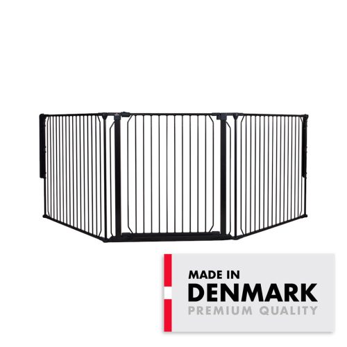 BabyDan Univerzális térkorlát Carl X Wide - fekete