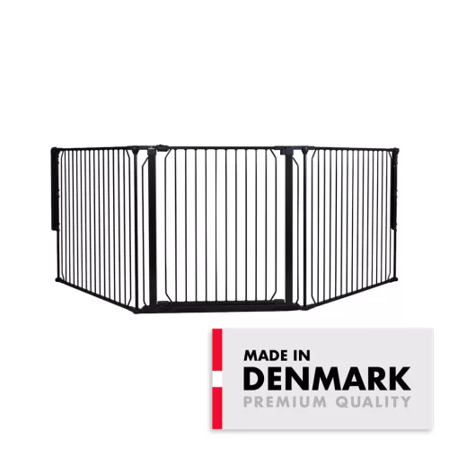 BabyDan Univerzális térkorlát Carl X Wide - fekete