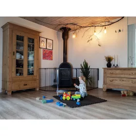 BabyDan Univerzális térkorlát Carl XX Wide - fekete