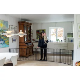 BabyDan Univerzális térkorlát Carl XXX Wide - fekete