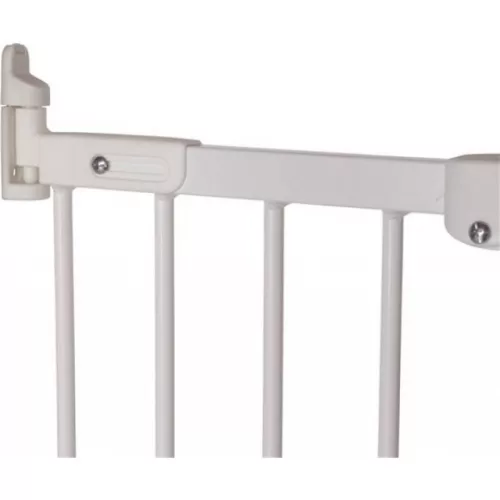BabyDan Flexi Fit fehér fém biztonsági ajtórács, csavaros, 67-105,5 cm