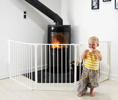 Baby Dan Flex L térkorlát, 90-225 cm, fehér