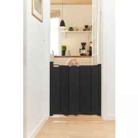   BabyDan Alma Fekete lamellás ajtórács 55-89 cm csavarozható