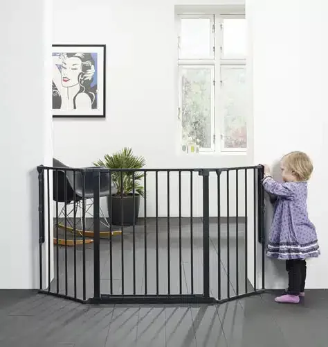 BabyDan Supreme Olaf fekete térkorlát, 90-140 cm