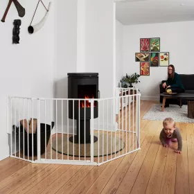BabyDan Supreme Olaf XX fehér térkorlát, 90-270 cm