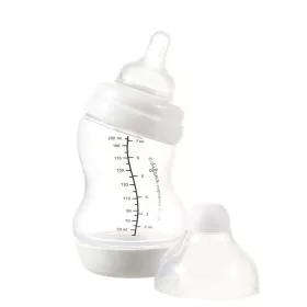 Difrax Széles anti-colic S-cumisüveg 200 ml - fehér