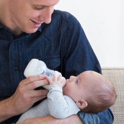 Difrax Széles anti-colic S-cumisüveg 200 ml - fehér