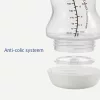Difrax Széles anti-colic S-cumisüveg 200 ml - fehér