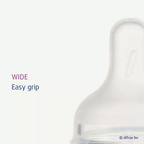 Difrax Natural S széles szilikon cumi 2 db