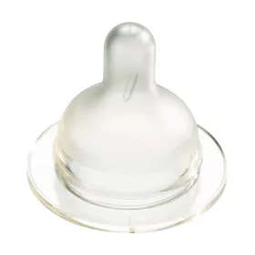   Difrax Széles állítható szilikon cumi 1-2-3 Variflow Natural 2 db