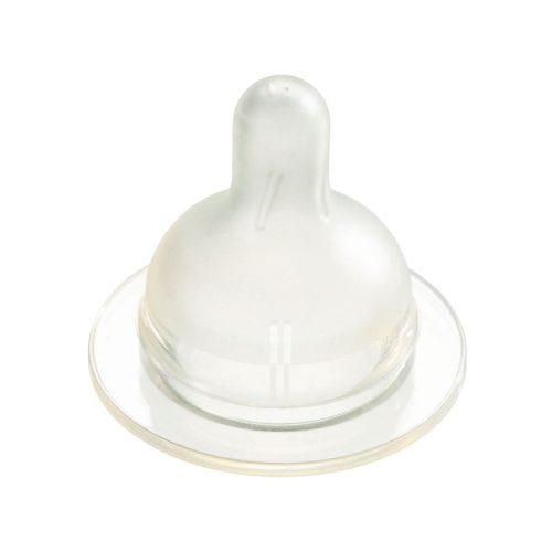 Difrax széles állítható szilikon cumi 1-2-3 Variflow Natural, 2 drb