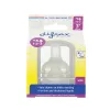 Difrax Széles állítható szilikon cumi 1-2-3 Variflow Natural 2 db