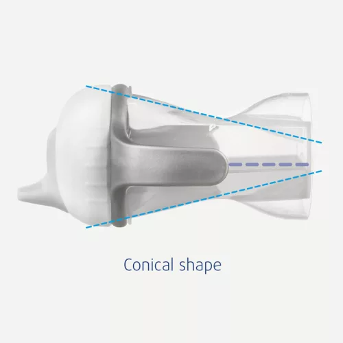 Difrax Tanulópohár puha ivócsővel - szürke