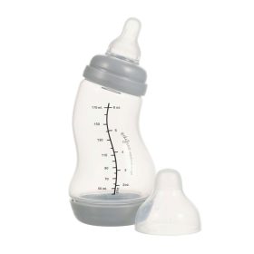 Difrax anti-colic S-cumisüveg, ezüst, 170ml