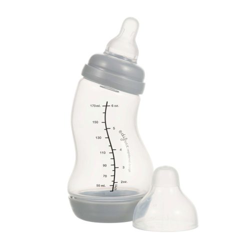 Difrax anti-colic S-cumisüveg, ezüst, 170ml