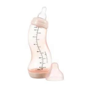 Difrax Anti-colic S-cumisüveg 250 ml - rózsaszín