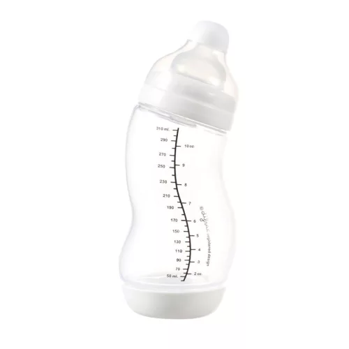 Difrax Széles anti-colic S-cumisüveg 310 ml - fehér