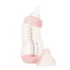 Difrax széles anti-colic S-cumisüveg 310 ml - rózsaszín